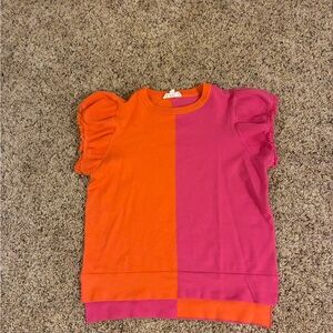 THML Colorful women’s short sleeve stretchy Top